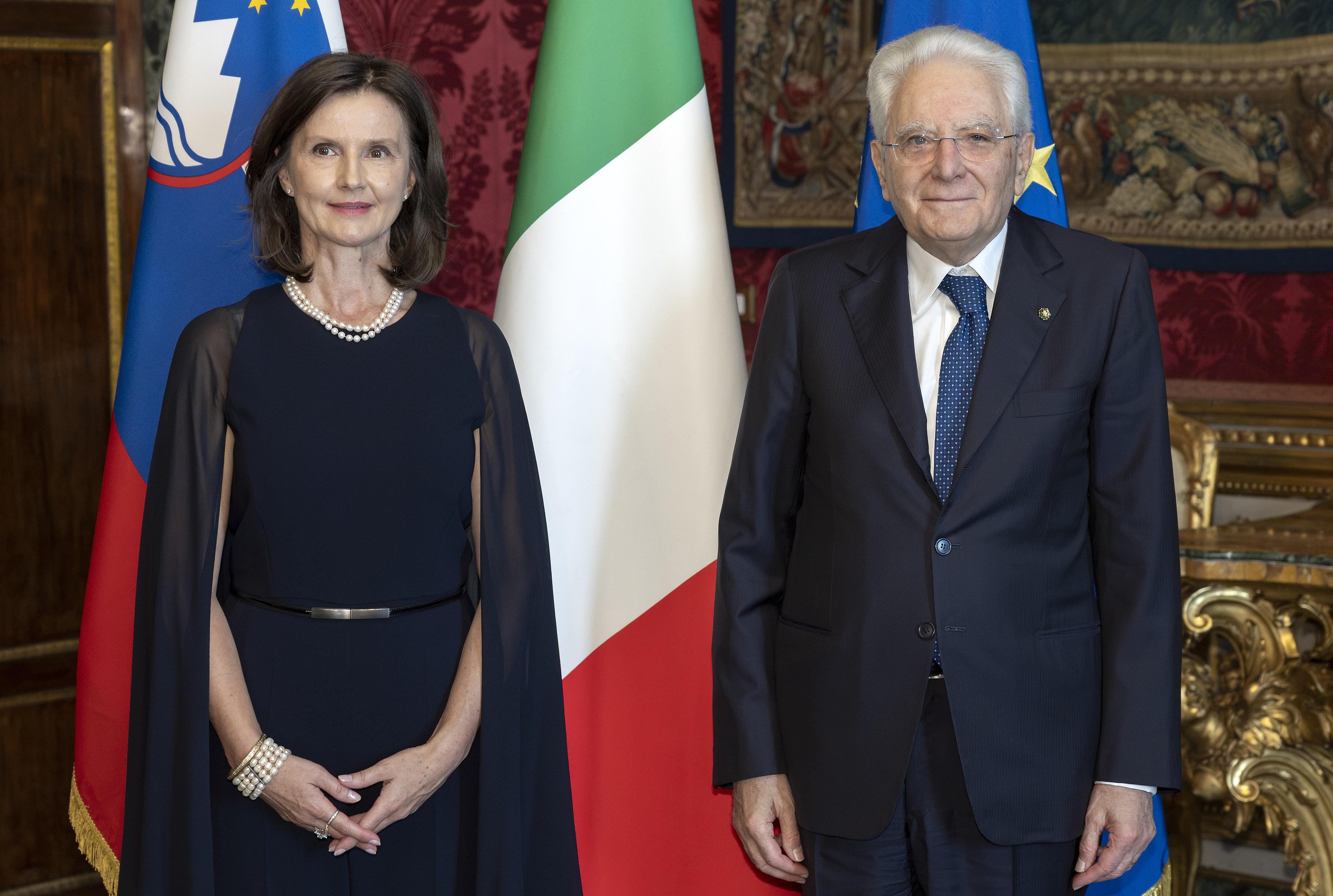 Nova slovenska veleposlanica pri Mattarelli