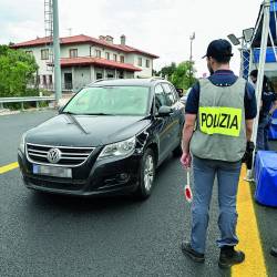 Napadalca Udineseja so policisti ustavili med rutinskimi kontrolami na meji
