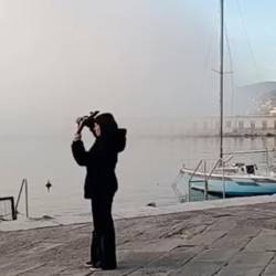 Megla se je z morja začela širiti proti Trstu (LUIGI CASTELLANI)