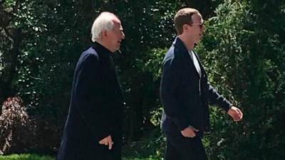 Leondardo Del Vecchio in Mark Zuckerberg spomladi v Agordu (IL GAZZETTINO)