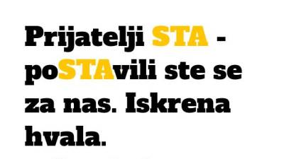 Kampanja Za obSTAnek je nenjena zbiranju sredstev za pomoč Slovenski tiskovni agenciji (FB STA.NOVICE)