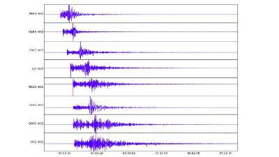 Seizmogram potresa (ARSO)