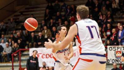 Z nedeljskega derbija meddeželne B-lige na Čarboli med Jadranom in Pordenonom (TEDESCHI/FOTODAMJ@N)