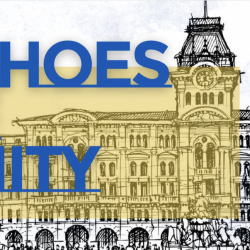 Detajl plakata razstave Echoes of Unity