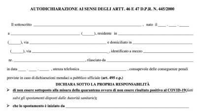 Detajl nove samoizjave