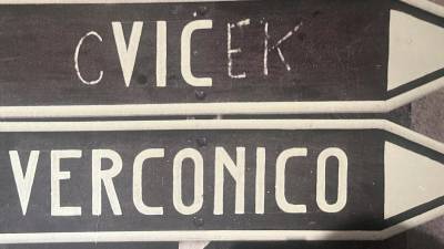 Smerokaz za Vič oz. cviček (MESTNI MUZEJ LJUBLJANA)