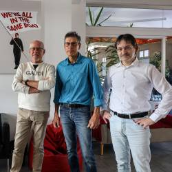 Andrej Vodopivec, Maurizio Cargnelli in Primož Birsa (TEDESCHI/FOTODAMJ@N)