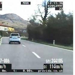 Voznik začetnik s prehitro vožnjo v naselju ogrožal varnost prometa (POLICIJA.SI)