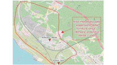 V Nabrežini kamnolomih ponoči prekinitve dobave vode