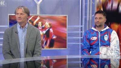 Luciano Battisti (levo) in Ambrož Peterlin