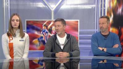 Z leve: Nina Dazzara, Mojmir Kokorovec in Samo Kokorovec