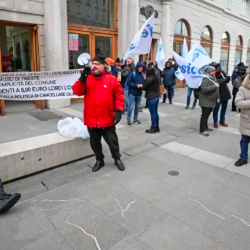 Eden od protestov muzejskih delavcev (FOTODAMJ@N)