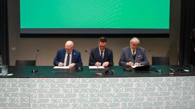 Podpis treh županov (TIBALDI)