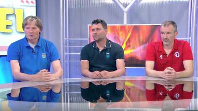 Z leve: Lucio Battisti, Ambrož Peterlin in Loris Manià