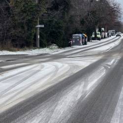 Ceste so povsod prevozne, na fotografiji stanje na Opčinah (FOTODAMJ@N)