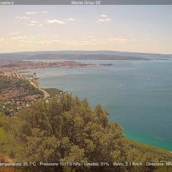 Pogled na Tržaški zaliv ob 12.15 (SPLETNA KAMERA CISAR)