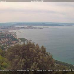 Pogled na Tržaški zaliv ob 11.15 (SPLETNA KAMERA CISAR)