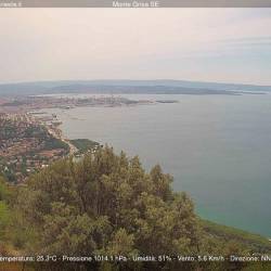 Pogled na Tržaški zaliv danes ob 12.45 (SPLETNA KAMERA CISAR)