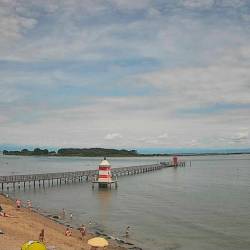 Lignano Sabbiadoro danes ob 12.50 (SPLETNA KAMERA LIGNANOSABBIADORO.COM)