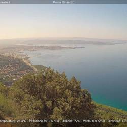 Današnji pogled na Tržaški zaliv ob 10.30 (SPLETNA KAMERA CISAR)