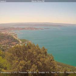 Današnji pogled na Tržaški zaliv ob 11.30 (SPLETNA KAMERA CISAR)