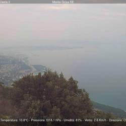 Pogled na Tržaški zaliv ob 12.45 (SPLETNA KAMERA CISAR)