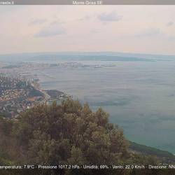 Pogled na Tržaški zaliv ob 10.45 (SPLETNA KAMERA CISAR)