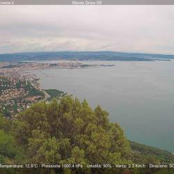 Pogled na Tržaški zaliv danes ob 12.45 (CISAR)