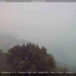 Na Tržaškem je danes vlažno in megleno, poenkod se pojavljajo rahle padavine (SPLETNA KAMERA CISAR)