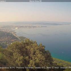 Današnji jutranji pogled na Tržaški zaliv (CISAR)