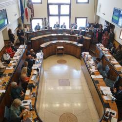 Deželni svet Veneta zaseda v Palači Ferro Fini v Benetkah (ANSA)