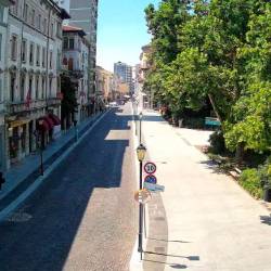 Korzo Verdi v Gorici malo pred 12. uro (WHAT’SUP CAMS)