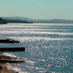 Pogled iz Brojnice proti Trstu danes ob 11.15 (SPLETNA KAMERA WHATS’UP CAMS)