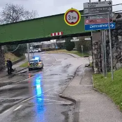 Včerajšnja nesreča pri železniškem mostu v Solkanu