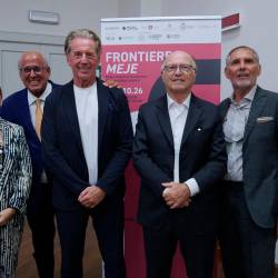 Udeleženci včerajšnje novinarske konference
