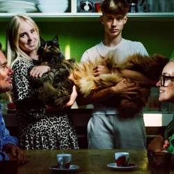 Na domu v Gorici: Denis Tabaj, Megi Tabaj, Loris Tabaj in Andreja Perhavec Tabaj (META KRESE)