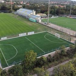 Novo igrišče 5:5 z umetno travo v športnem centru Sistiane Sesljana v Vižovljah (FOTODAMJ@N)