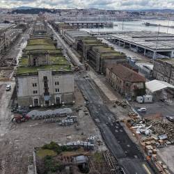 Pogled na Staro pristanišče s ptičje perspektive