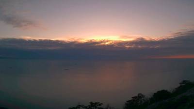 Pogled na Tržaški zaliv danes ob 16.45 (CISAR)