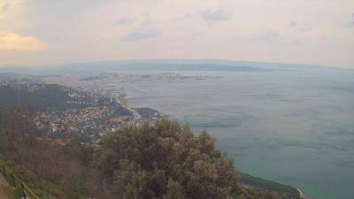 Pogled na Tržaški zaliv ob 10.45 (SPLETNA KAMERA CISAR)