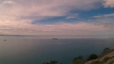 Pogled na Tržaški zaliv ob 12.30 (SPLETNA KAMERA CISAR)