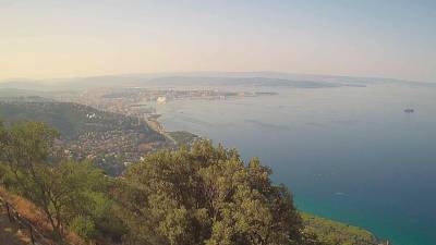 Današnji jutranji pogled na Tržaški zaliv (CISAR)