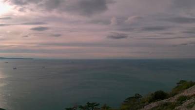 Današnji pogled na Tržaški zaliv (SPLETNA KAMERA CISAR)