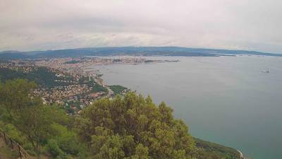 Pogled na Tržaški zaliv danes ob 12.45 (CISAR)