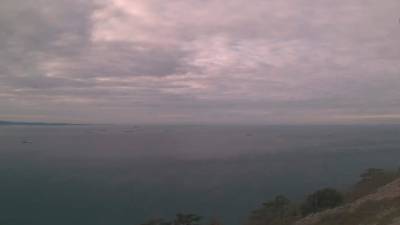 Pogled na Tržaški zaliv danes ob 10. uri (SPLETNA KAMERA CISAR)