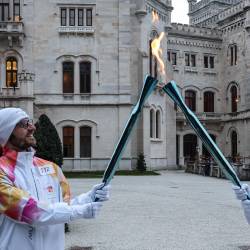 Olimpijska bakla je konec januarja dosegla Trst (TEDESCHI/FOTODAMJ@N)