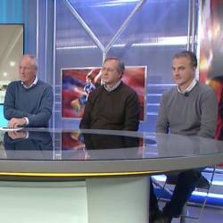 Z leve: Caterina Sinigoi (na ekranu), Ennio Bogatez, Andrej Don in Matija Gregori