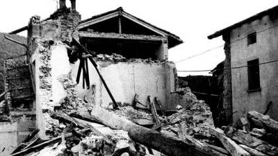 Posledice potresa v Ažli v Benečiji (NOVI MATAJUR)