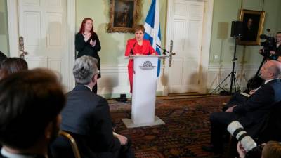 Škotska premierka Nicola Sturgeon napovedala odstop