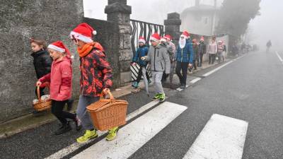 Letošnje koledovanje trebenskih osnovnošolcev (FOTODAMJ@N)